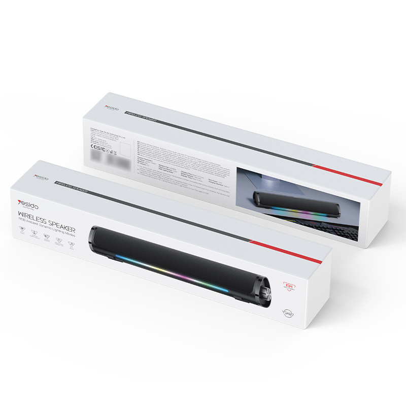 yesido サブウーファー Bluetooth スピーカー デュアルスピーカー コンピュータスピーカー RGB 照明効果 Bluetooth スピーカー 屋外大音量|undefined