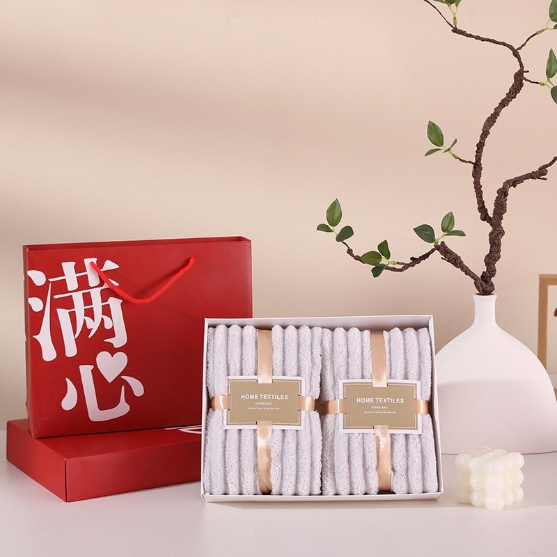 Juego de Toallas de Regalo Set de 3 Piezas de Microfibra Absorbente para Regalos Corporativos