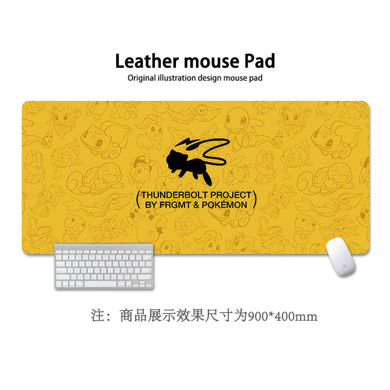 Pikachu almohadilla de ratón super grande Pokémon animación encantadora niñas y niñas animación cuadrada computadora teclado almohadilla de escritorio