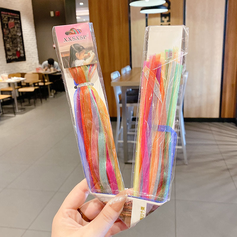 Niños trenzados cuerdas de cabello 2025 chicas trenzadas sucias dulce cool chica estilo cuerda de cabeza para bailar cuerda de cabello trenzado cinta de cabello mujer