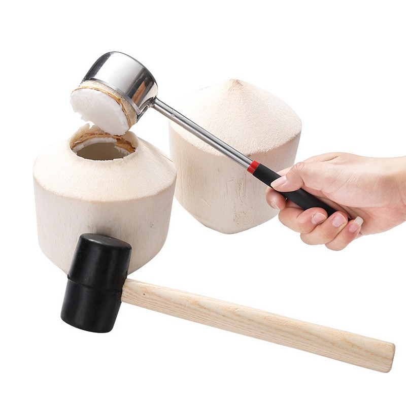 Factory Direct Supply Stainless Steel Coconut Opener Coconut Shell Opener Coconut Knife Tool Coconut Puncher in Stock