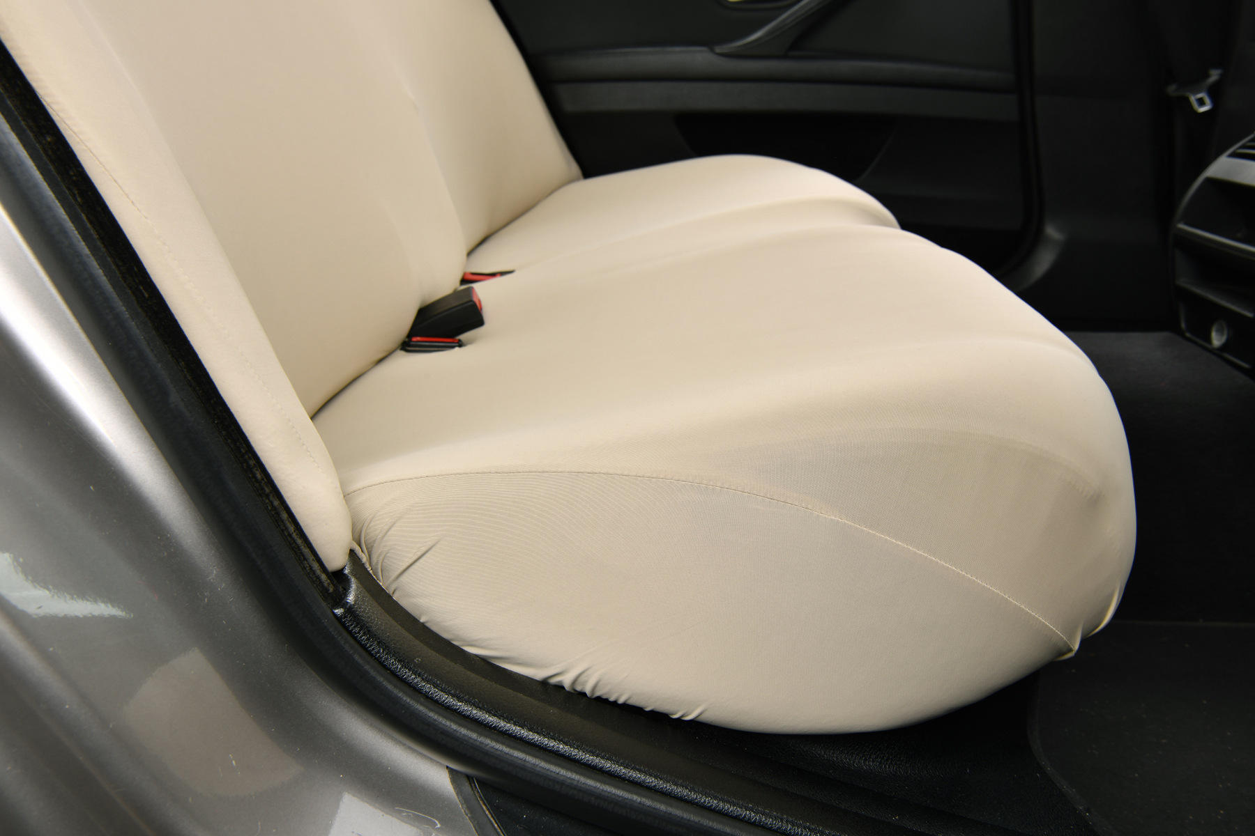 Cooling Ice Silk Universal Elastic Car Rear Three-Seat Seat Cover Fabric Dust-Proof Seat Cushion Cover Backrest and Headrest Integrated