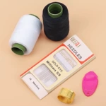 厂家直销彩色缝纫线手工diy缝补衣服针线套装家用小卷涤纶缝衣线