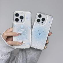 炫彩圣诞树适用苹果16PROMAX手机壳iPhone14复古13透明12创意11软