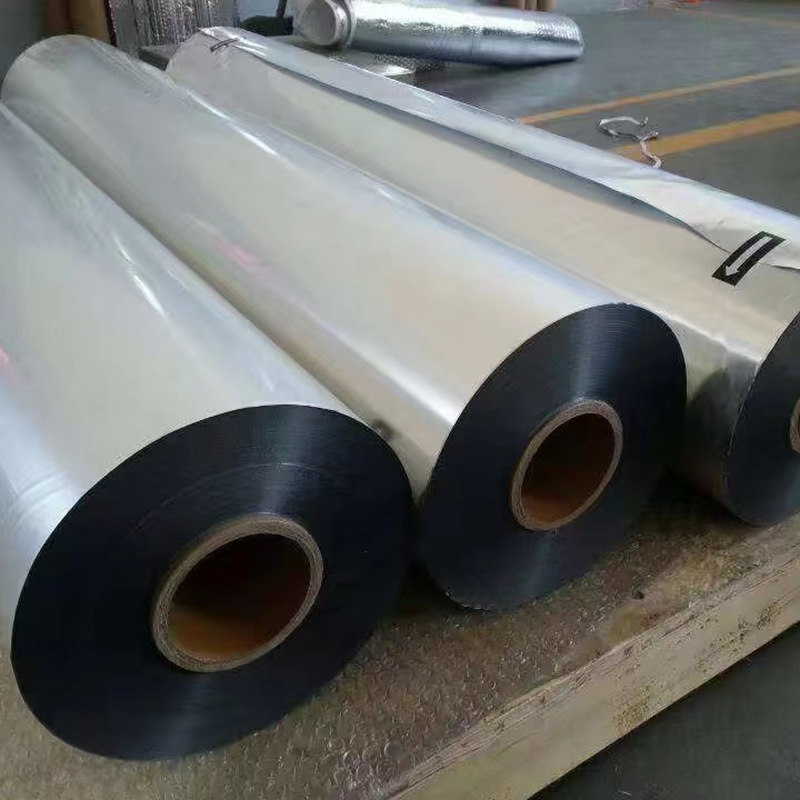 铝膜 PET镀铝膜塑料膜6+2淋膜铝膜 银色复合铝箔膜卷材PE塑料铝膜