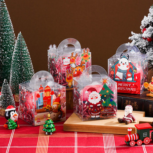 Christmas Eve Apple Packaging Box Christmas Candy Packaging Box Cute Cartoon Creative Transparent Gift Packaging Box