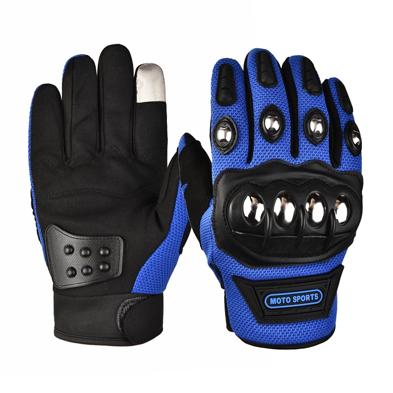 Verano medio dedo guantes de motocicleta montar medio dedo ventilación locomotora de carreras antideslizante anti-caída guantes de locomotora para hombres