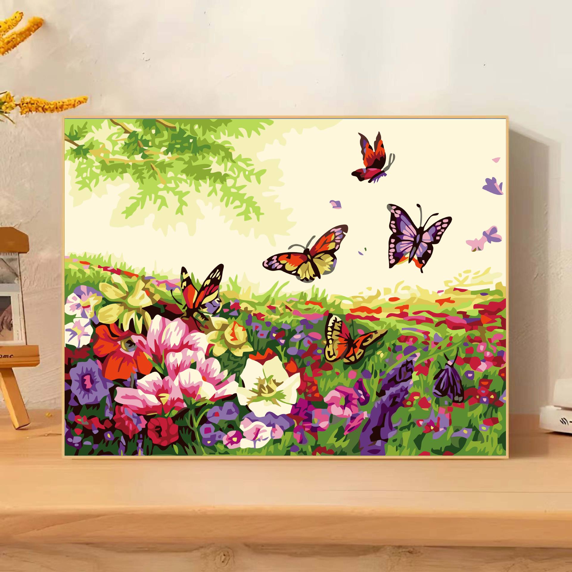 Pintura al óleo digital hecha a mano diy relleno sala de estar decoración de pintura colgante arte relleno pintura al óleo al por mayor