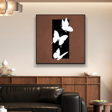 现代复古装饰画小众艺术卧室客厅组合壁画沙发背景墙玄关书房挂画