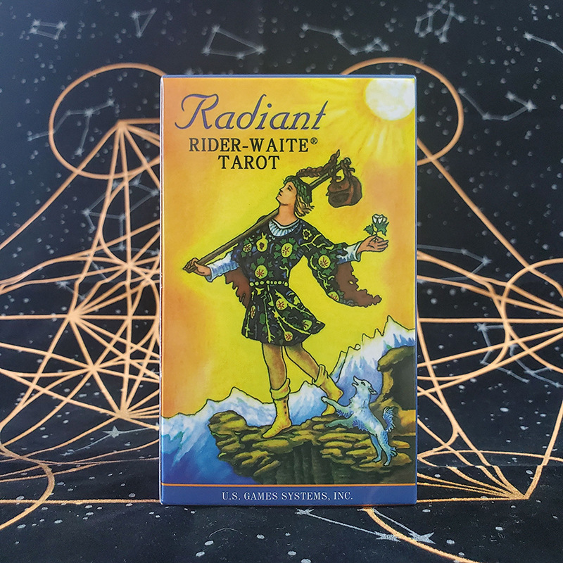 Rider Waite Tarot Oracle Cards Orange Knight Party Game Deck_voghion.com