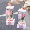Realistic decorations, dessert strawberry, bag, box, bouquet