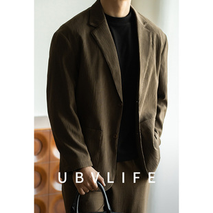 Spring 2025 New Japanese Micro-wrinkled Wide Easy-care Casual Suit suit Men's Business Suit Pants