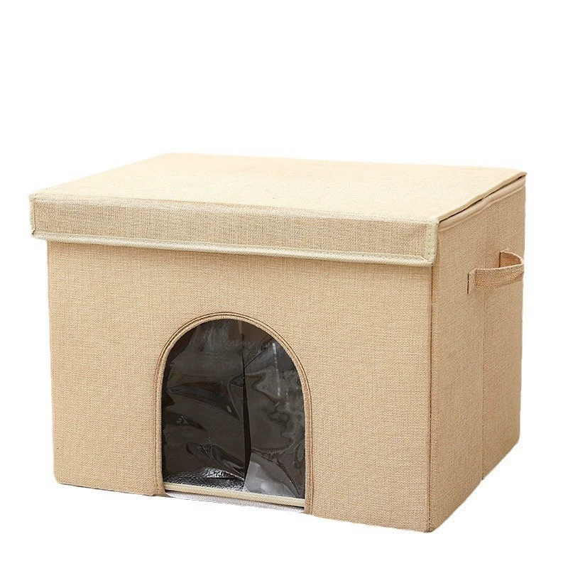 Summer cooling travel folding handheld villa, cat, (Physicals)
