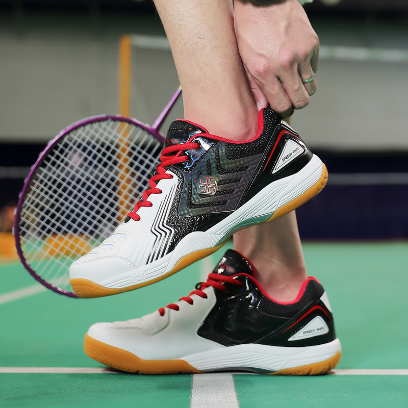 Zapatos de bádminton zapatos de hombre zapatos deportivos zapatos de tenis de malla zapatos de ping-pong con suela de goma nano ultrafibra al por mayor transfronterizo