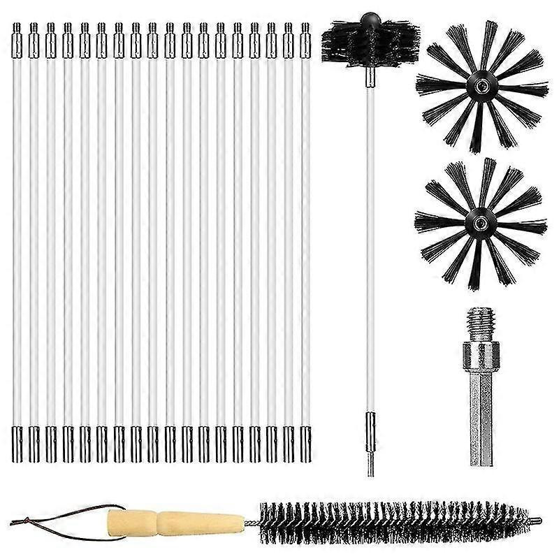 Cepillo de limpieza de chimenea POM para extractor y caldera, flexible, al por mayor image 24