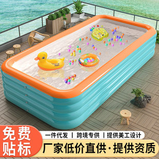 Inflatable big travel swimming pool for adults, increased thickness