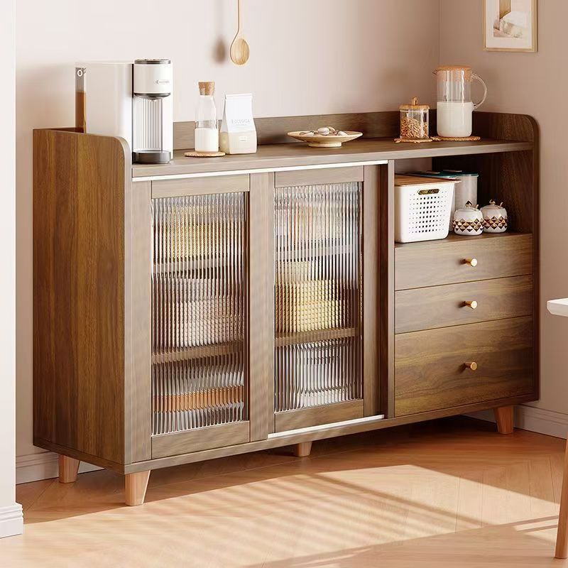 Japanese-style wall-mounted sideboard in solid wood color for living room, tea cabinet, kitchen storage cabinet, storage cabinet Japanese-style wall-mounted sideboard in solid wood color for living room, tea cabinet, kitchen storage cabinet, storage cabinet