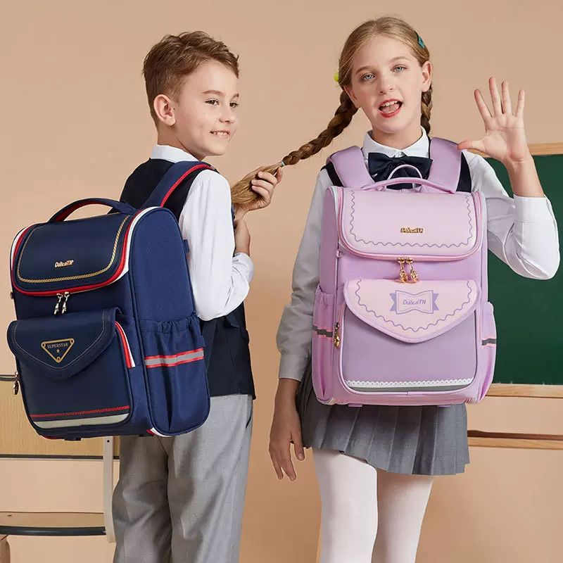 卡拉款儿童防下坠爆款书包小学生1-3-6年级英伦风男女孩双肩背包