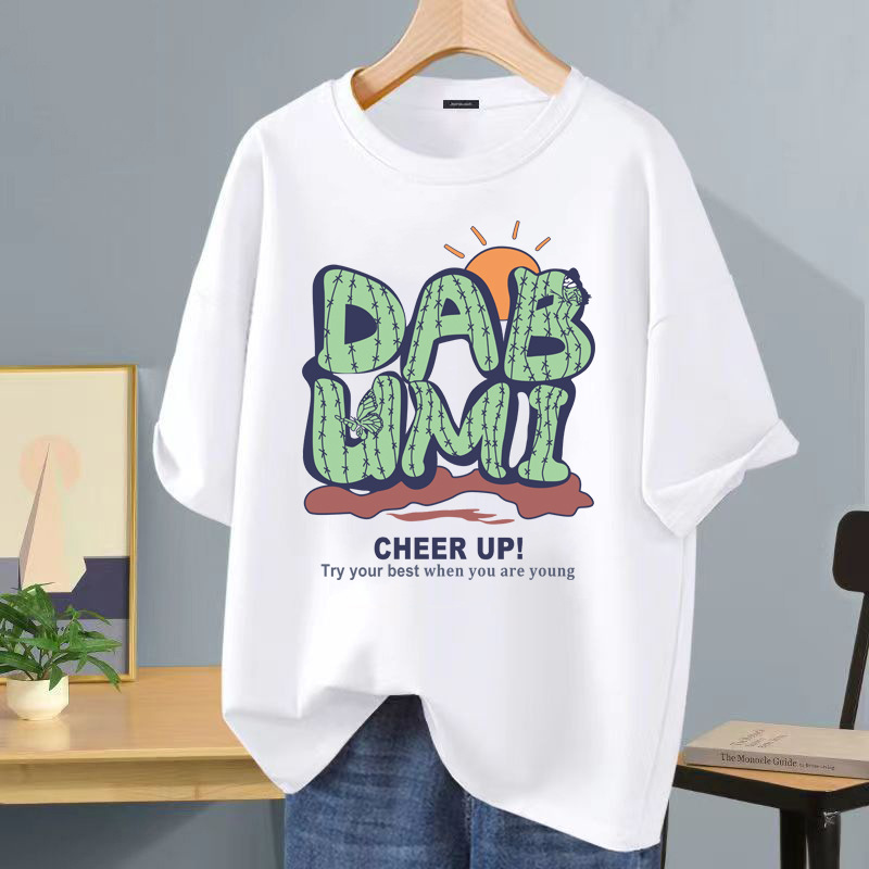 Camiseta de seda helada Hong Kong vientos de diseño letra impresa de cuello redondo camiseta de manga corta para hombres moda versátil hombre casual image 16