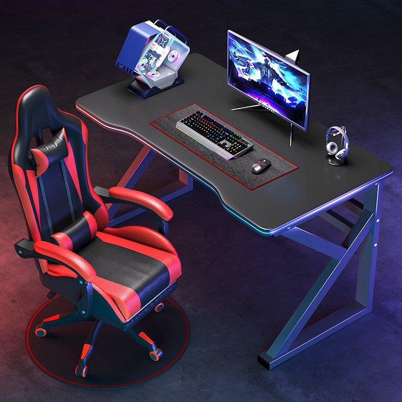 Desktop computer table simple modern office desk rental home Internet cafe Internet cafe table student writing table e-sports table