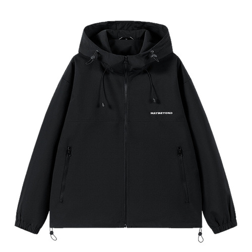 Women's New Mountain Series Down Jacket with Hood, Loose Casual Spring and Autumn Outdoor Performance Style Trend Brand Jacket Top