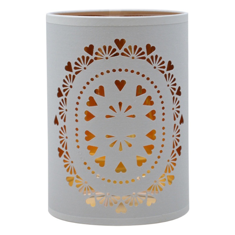 [Xianfan] nueva lámpara de mesa redonda lámpara de pared sombra retro hueco grande flor romana dormitorio sala de estar Decoración