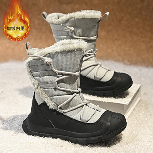 Wholesale Children's Snow Boots Winter New fleece-lined Thickened Maomao Warm Cotton Boots Boys and Girls High-top Cold-proof Children's Boots