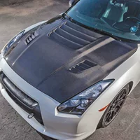 Применимо для Nissan GTR углеродного волокна крышка R35 модифицированная часть REVO крышка головного двигателя капот