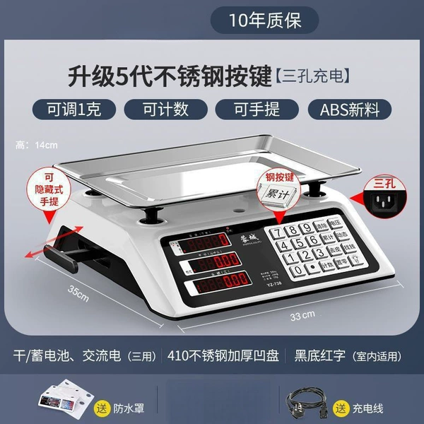 Five Dynasties (Steel button) red -word concave meter counting