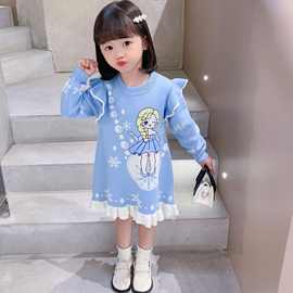 2026秋冬新款儿童百搭针织外套男女童宝宝保暖开衫加厚外穿毛衣裙