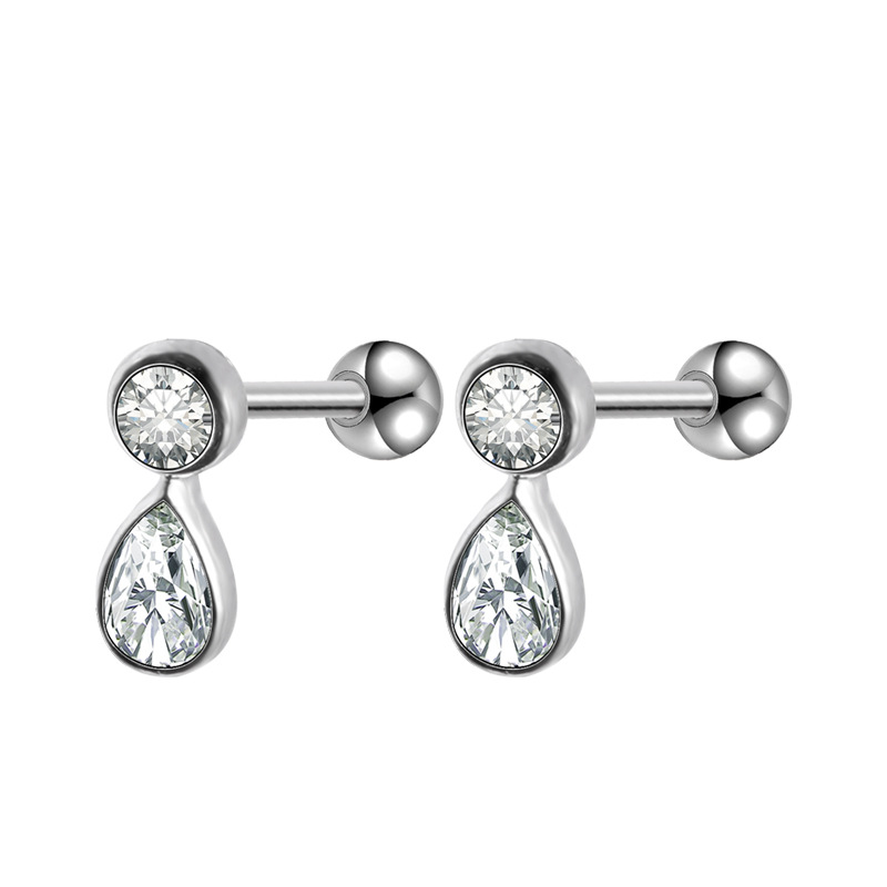 2022 New High-Grade Ear Bone Stud Micro-Set Earrings Ins Internet Celebrity Versatile Exquisite Earrings Wholesale detail image 11