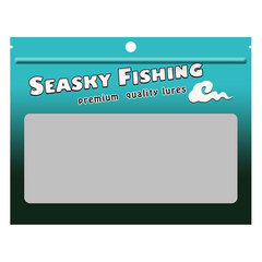 8*10cm 12*15cm fishing tackle accessories lure fish bait packaging bag neutral self-sealing bag zipper bag size large and small