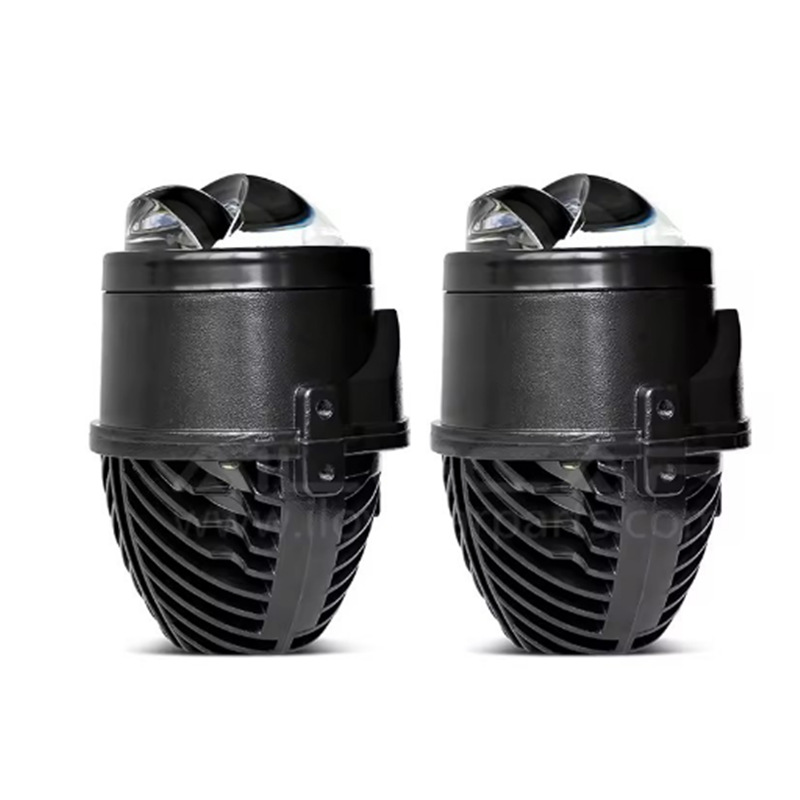 Lente de doble luz LED, lámpara láser integral con lámpara de luz alta y baja convertida