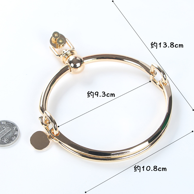 Asa Metálica en Forma de D para Bolsos de Metal para Accesorios de Equipaje
