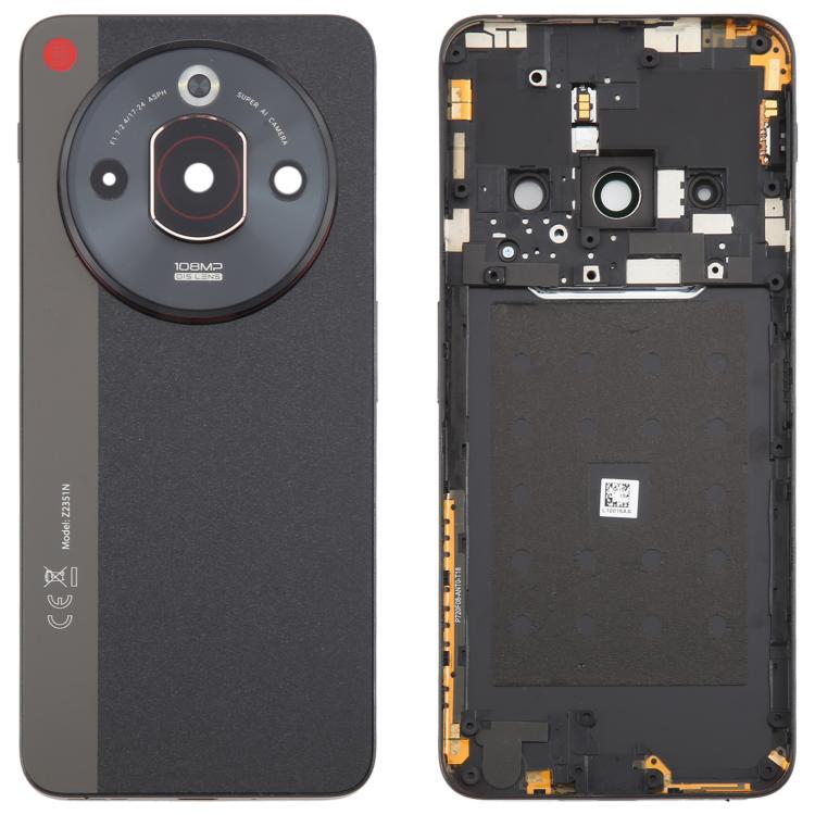 Para ZTE nubia Focus Pro Z2351N cubierta trasera de celda de vidrio integral con marco central / fase