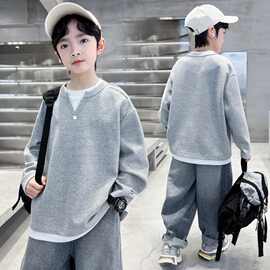 童装男童卫衣春秋款2025新款秋季打底衫中大儿童男孩秋装上衣时髦
