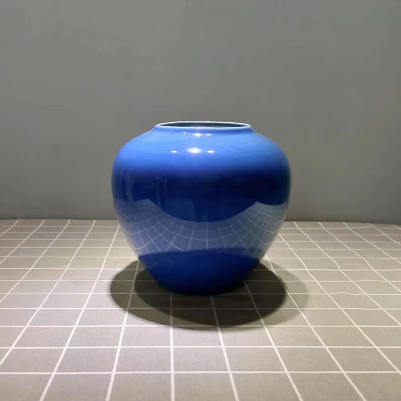 블루 스몰 사이즈 높이 18cm 폭 18cm 구경 9cm