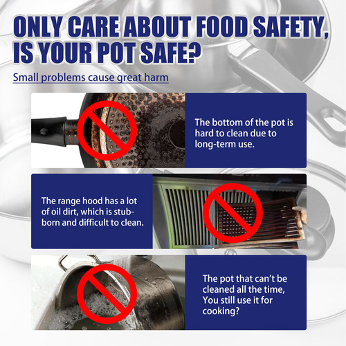 JUE-FISH stainless steel cleaning paste kitchen decontamination paste pot rusty pot bottom stove black scale cleaner