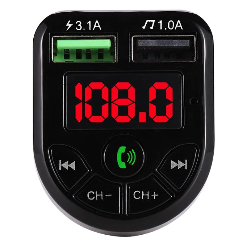 Автомобильный Bluetooth MP3 плеер с FM-трансмиттером, Bluetooth hands-free, USB-зарядкой и поддержкой карт памяти для трансграничных перевозок E5