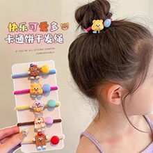 卡通曲奇儿童发绳女不伤发马尾头绳高弹力耐用发圈可爱橡皮筋头饰