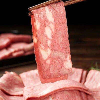 Bacon Sliced meat 4 baking barbecue Spicy Hot Pot breakfast Sausage Hand grasping cake Bacon Schnitzel 480g Dress