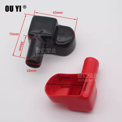 Battery Clamp Terminal Connector Clip | Car on the line of fire - large-l-type-50-red-and-50-black