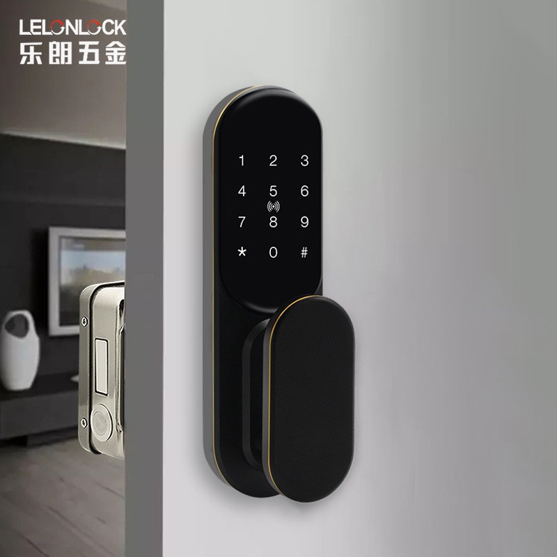 Cerradura de contraseña de huellas dactilares sin cableado Cerradura de control remoto inteligente Cerradura de control eléctrico de huellas dactilares de apartamento Control DE ACCESO Cerradura de puerta de casa de alquiler integrada
