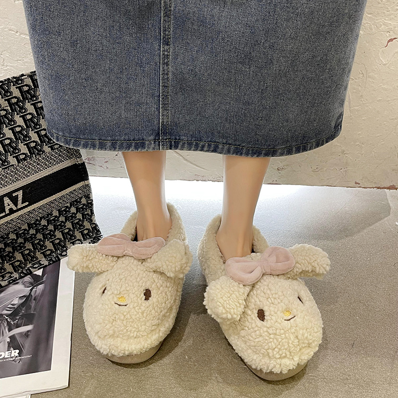 Dame Dame Fleece Plysj Slip-On Sommer Innendørs Utendørs Polstrede Memory Foam Tøfler Hussko_voghion.com