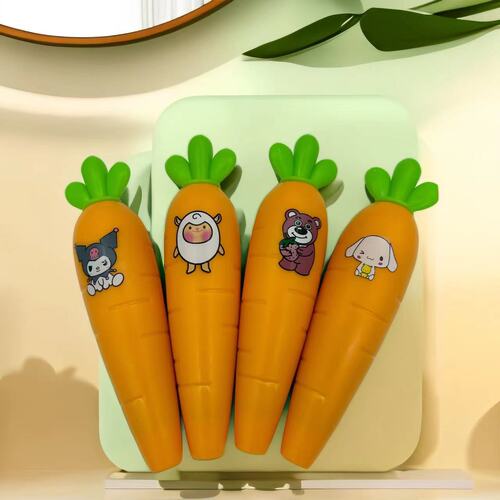 Unzip Play Carrot Sword Telescopic Sword Radish Knife Trendy Toy Stress Relief Gadget Telescopic Knife Creative Toy