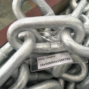 Galvanized Chain Hot-Dip Galvanized Iron Chain 5Mm6Mm8Mm10Mm12Mm Complete Specifications Guardrail Chain Corrosion-Resistant