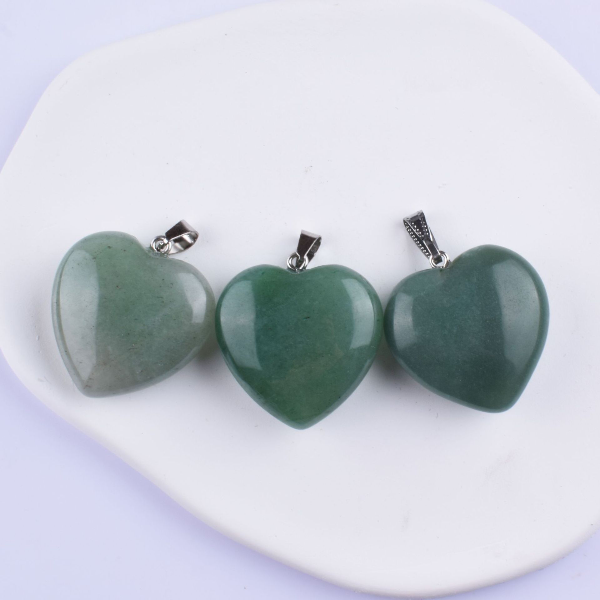 버클-펜던트-녹색 동글