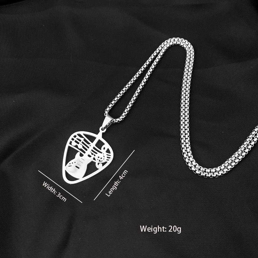 Hollow Guitar Pick Necklace Image 3