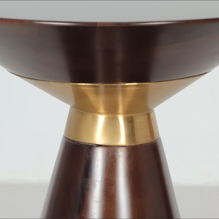 Light Luxury Commercial Hotel Reception Round Table, Sales Office Reception and Negotiation Round Small Coffee Table, Dining Room Minimalist Corner Table