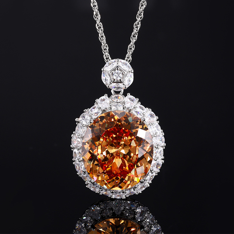 2024 nueva joyería Zhuang Shengsheng fondo de cobre chapado en oro simulación nido de pájaro cortado temperamento retro colgante de lujo ligero 18*20